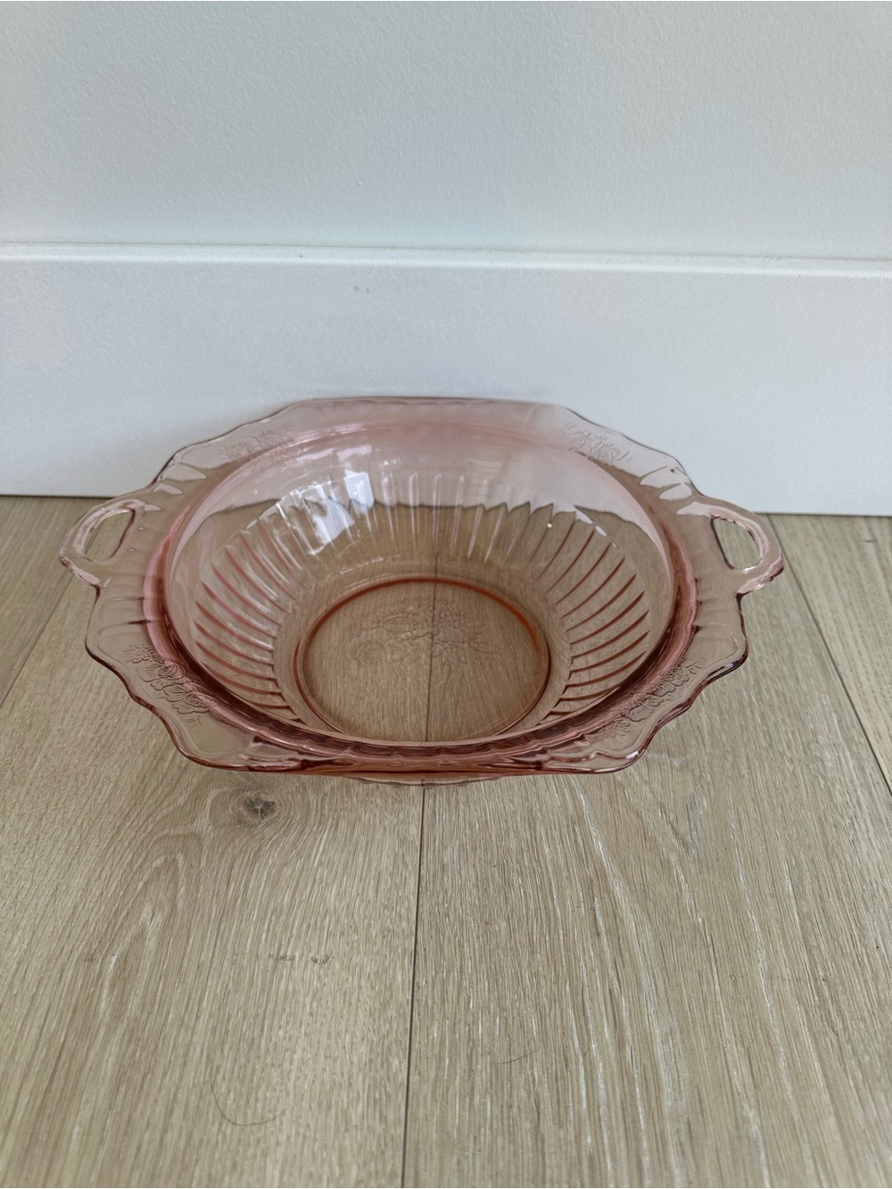 Vintage Anchor Hocking Mayfair Pink Depression Glass Vegetable Bowl – 1930s - Picture 5 of 8